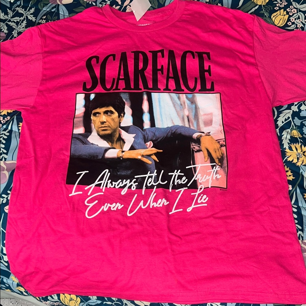 Men’s Scarface Pink Graphic T-Shirt